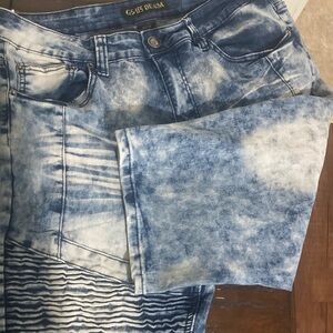 GSUS DREAM Blue Tie-Dye Jeans